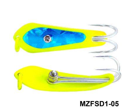 AQUA MARINE - Fishing Spoon with Double Hooks - (Size: 1)